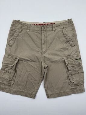 Unionbay Cargo Men’s Shorts Tan Y2K Baggy Size 36